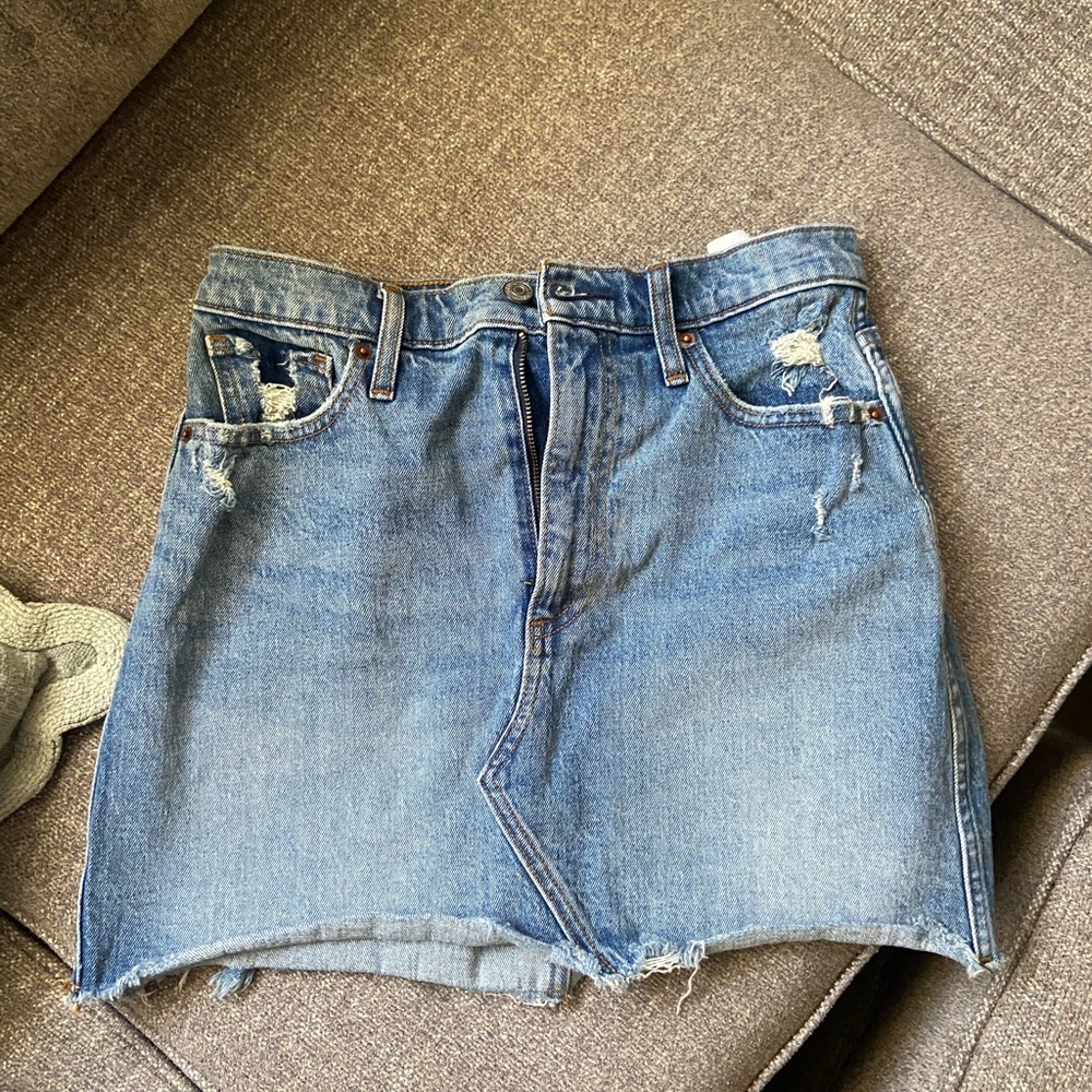 Abercrombie & Fitch Blue Denim Skirt